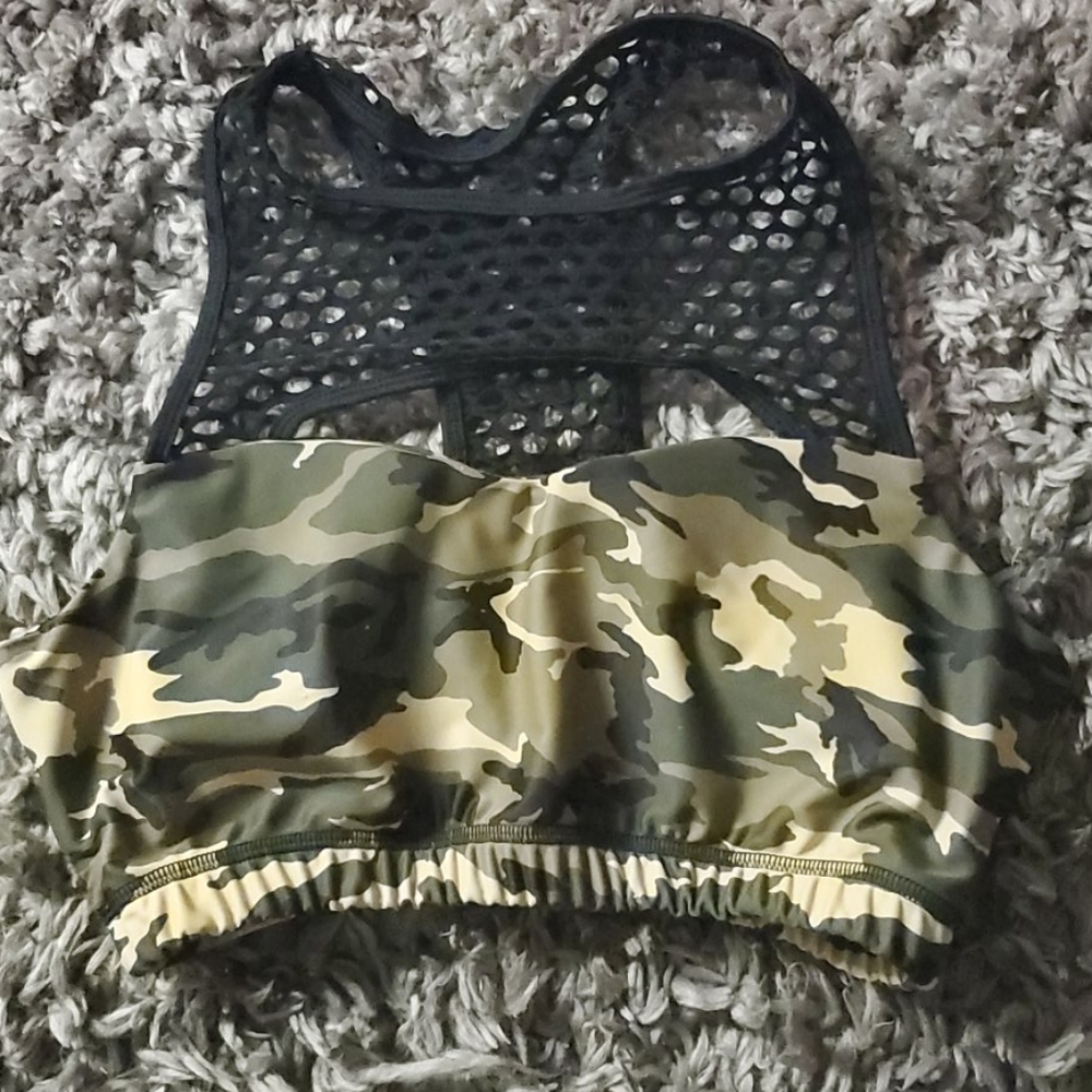 Camo sports bra